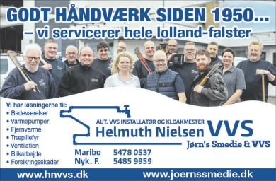 Annonce for  Helmuth Nielsen & Søn Aps