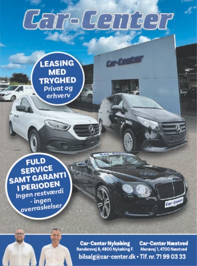 Annonce for  Car Center Nykøbing F.