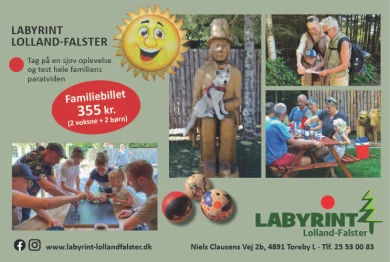Annonce for  Labyrinten Lolland-Falster