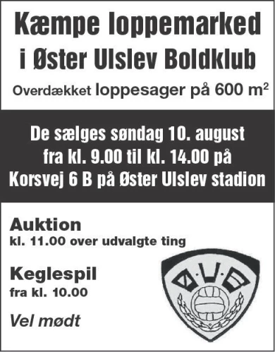 Annonce for  Ø.U.B.