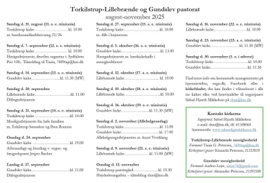 Annonce for  Torkilstrup-Lillebrænde Kirke-