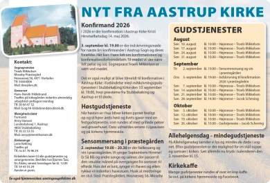 Annonce for  Aastrup Menighedsråd