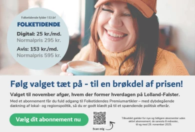 Annonce for  Folketidende Abonnement
