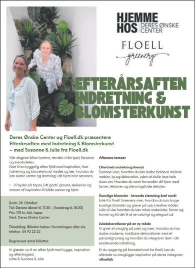Annonce for  Deres Ønske Center