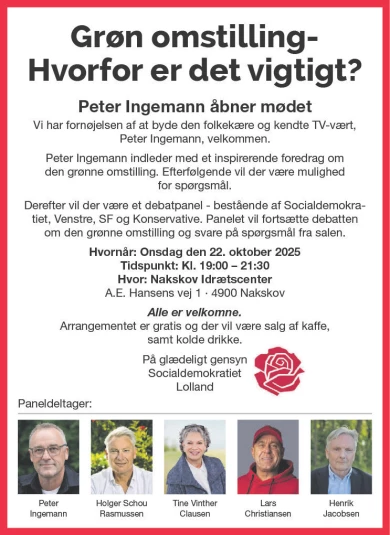 Annonce for  Socdem. Lolland