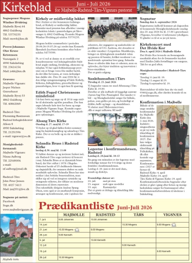 Annonce for  Radsted-Tårs Menighedsråd